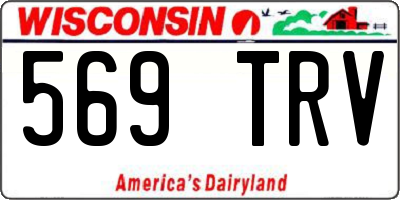 WI license plate 569TRV