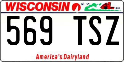 WI license plate 569TSZ