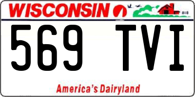 WI license plate 569TVI
