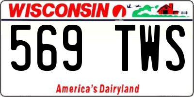 WI license plate 569TWS