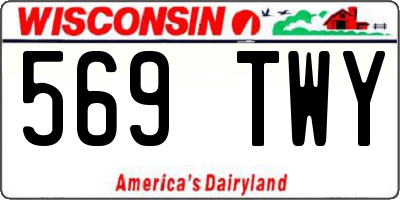 WI license plate 569TWY