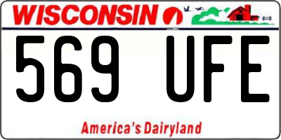 WI license plate 569UFE