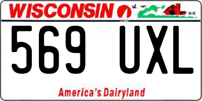 WI license plate 569UXL