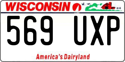 WI license plate 569UXP