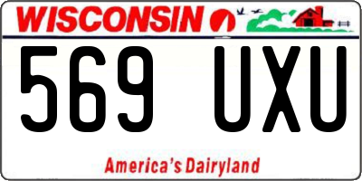 WI license plate 569UXU