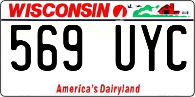 WI license plate 569UYC
