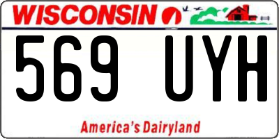 WI license plate 569UYH
