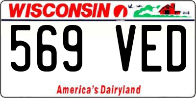 WI license plate 569VED