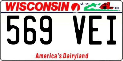 WI license plate 569VEI