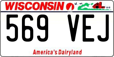 WI license plate 569VEJ