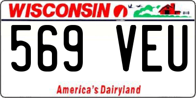 WI license plate 569VEU