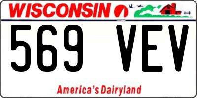 WI license plate 569VEV