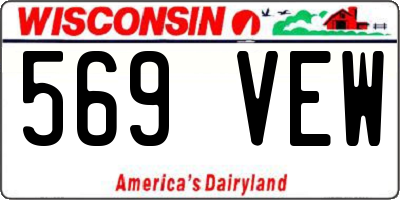 WI license plate 569VEW