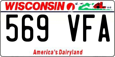 WI license plate 569VFA