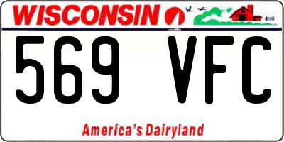 WI license plate 569VFC