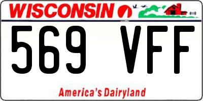 WI license plate 569VFF