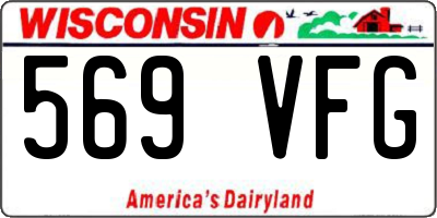 WI license plate 569VFG
