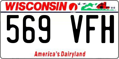 WI license plate 569VFH