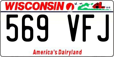 WI license plate 569VFJ