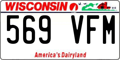 WI license plate 569VFM