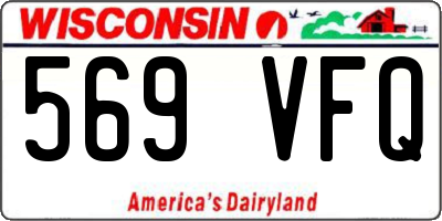 WI license plate 569VFQ