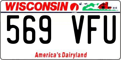 WI license plate 569VFU