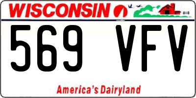 WI license plate 569VFV