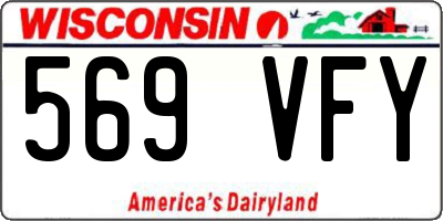 WI license plate 569VFY