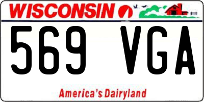 WI license plate 569VGA
