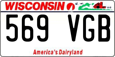 WI license plate 569VGB