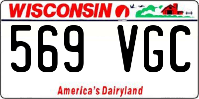 WI license plate 569VGC