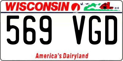 WI license plate 569VGD