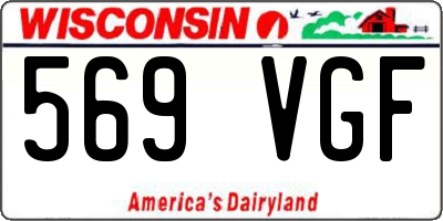 WI license plate 569VGF