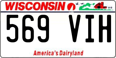 WI license plate 569VIH