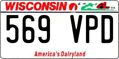 WI license plate 569VPD