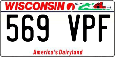 WI license plate 569VPF
