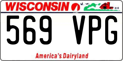 WI license plate 569VPG