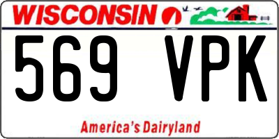WI license plate 569VPK