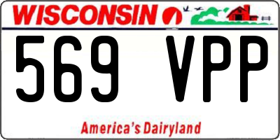 WI license plate 569VPP