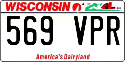 WI license plate 569VPR