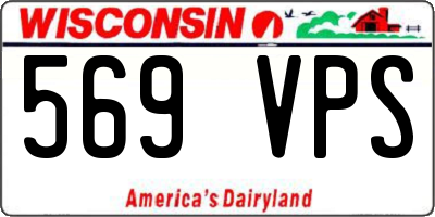 WI license plate 569VPS