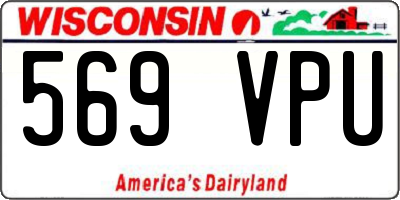 WI license plate 569VPU