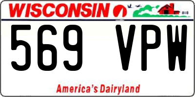WI license plate 569VPW