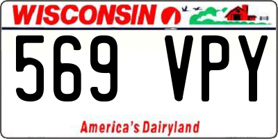 WI license plate 569VPY