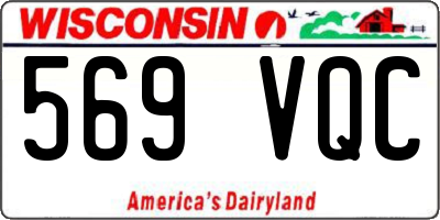 WI license plate 569VQC