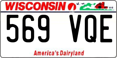 WI license plate 569VQE