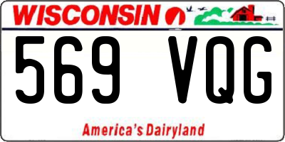 WI license plate 569VQG