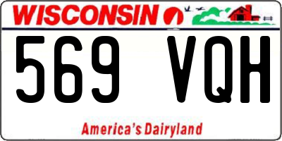 WI license plate 569VQH