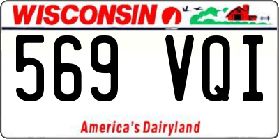 WI license plate 569VQI