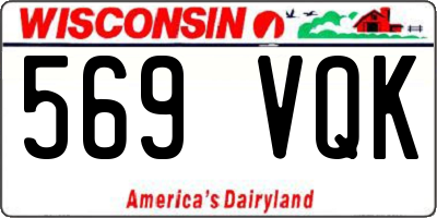 WI license plate 569VQK